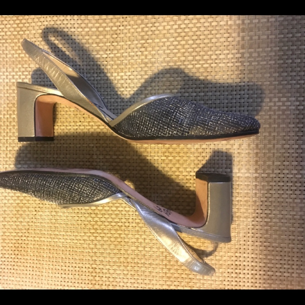 Vintage Van Eli black mesh block heels - Picture 1 of 3